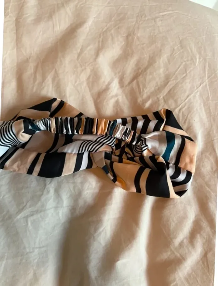 Bandeau satiné rayé H&M - photo numéro 2
