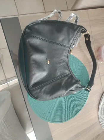 Sac à main cuir hexagona