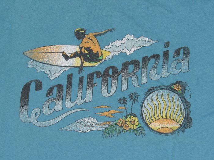 T-shirt GAP bleu clair - California - Taille L - photo numéro 4