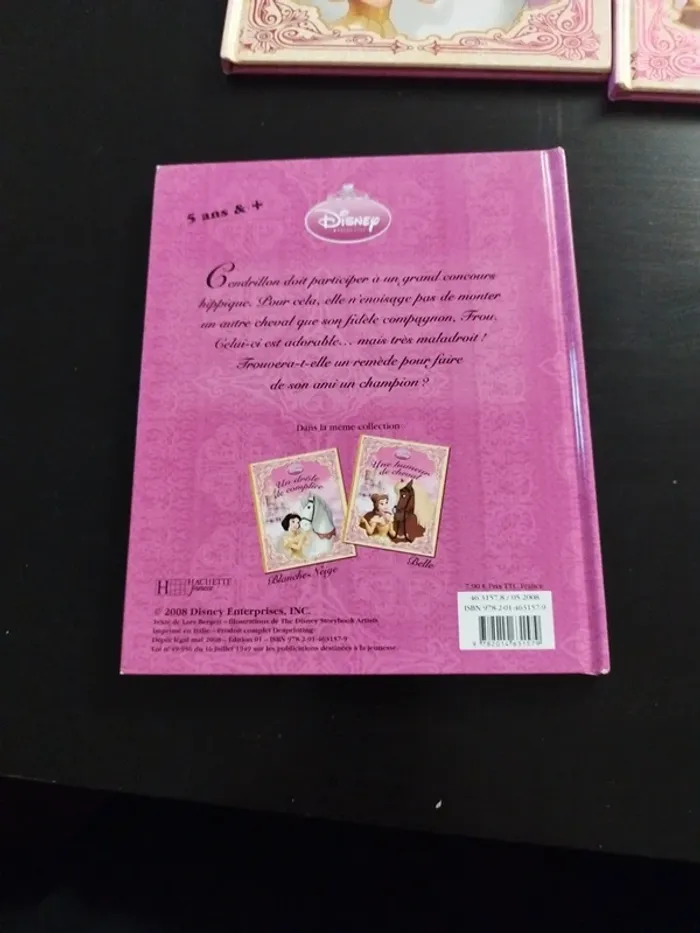 Lot 3 livres Disney princesses et chevaux - photo numéro 4