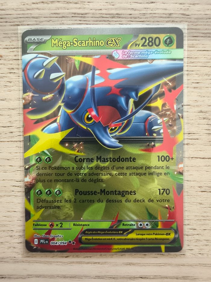 Lot cartes Pokémon - Méga Scarhino ex - photo numéro 2