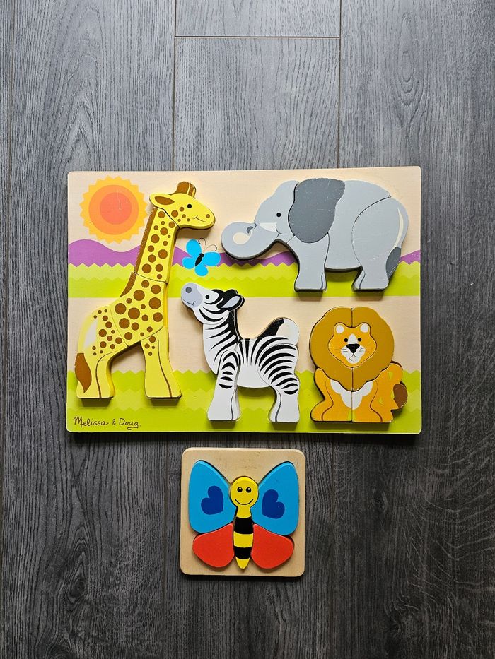 Lot de 2 puzzles 3D