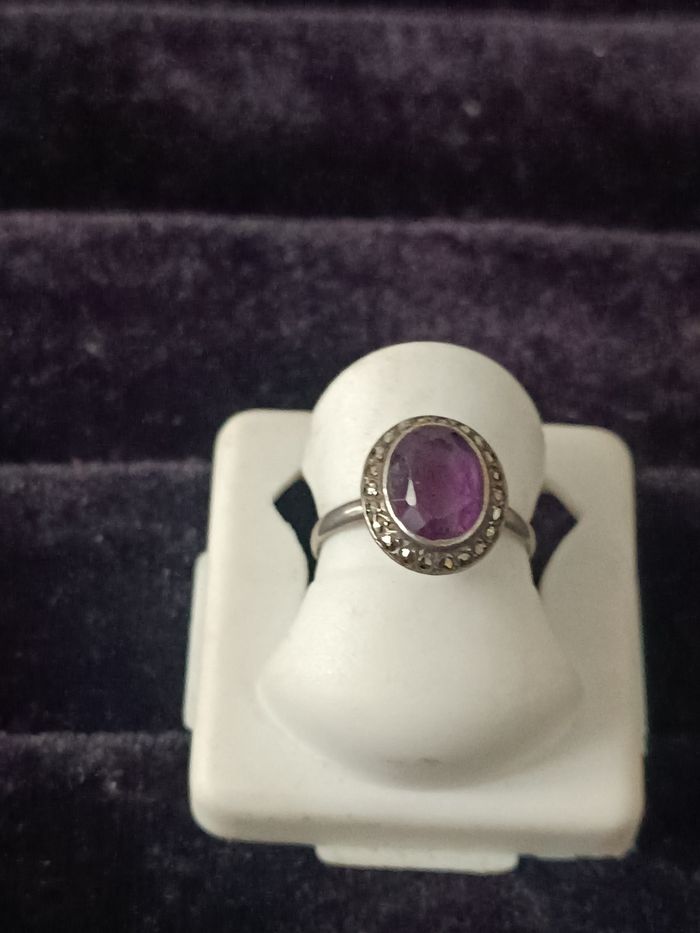 Bague argent améthyste - photo numéro 4
