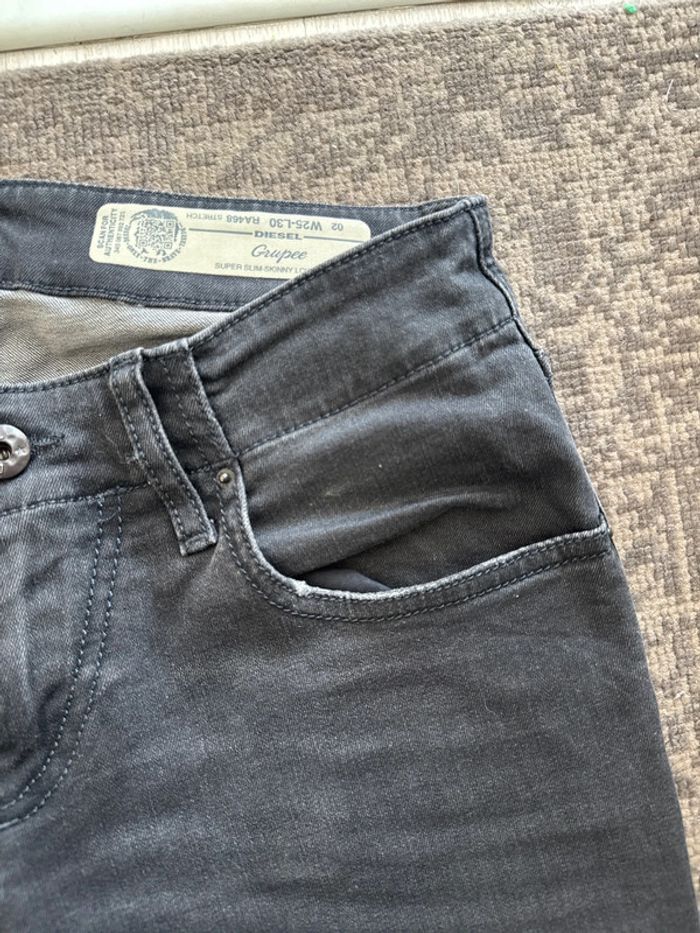 Jean slim noir Diesel Femme – W25 L30 – Bon état - photo numéro 6