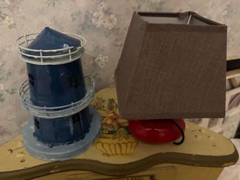 Lampe galet et phare décoration 