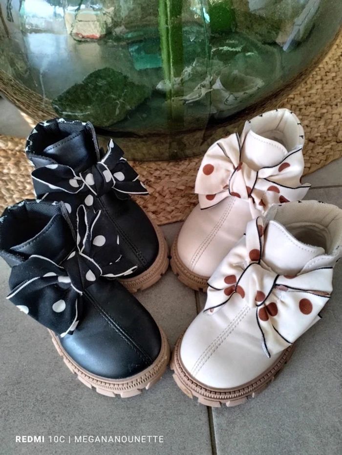 🦋 Jolies bottines nœud papillon P 25 Boutique Parisienne