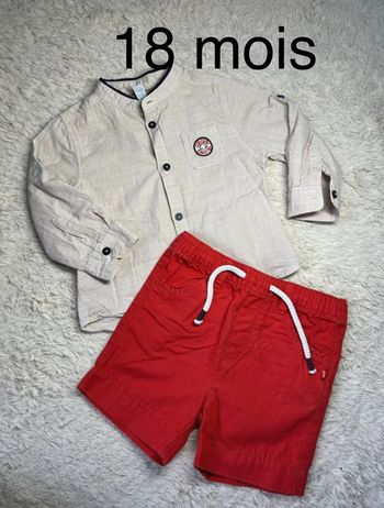 Ensemble comme neuf obaibi garçon 18 mois