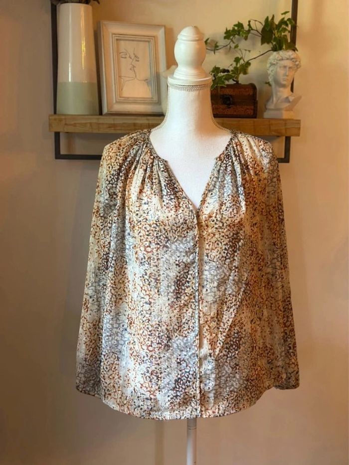 Blouse fluide imprimé abstrait taille 36 - See U Soon - photo numéro 2