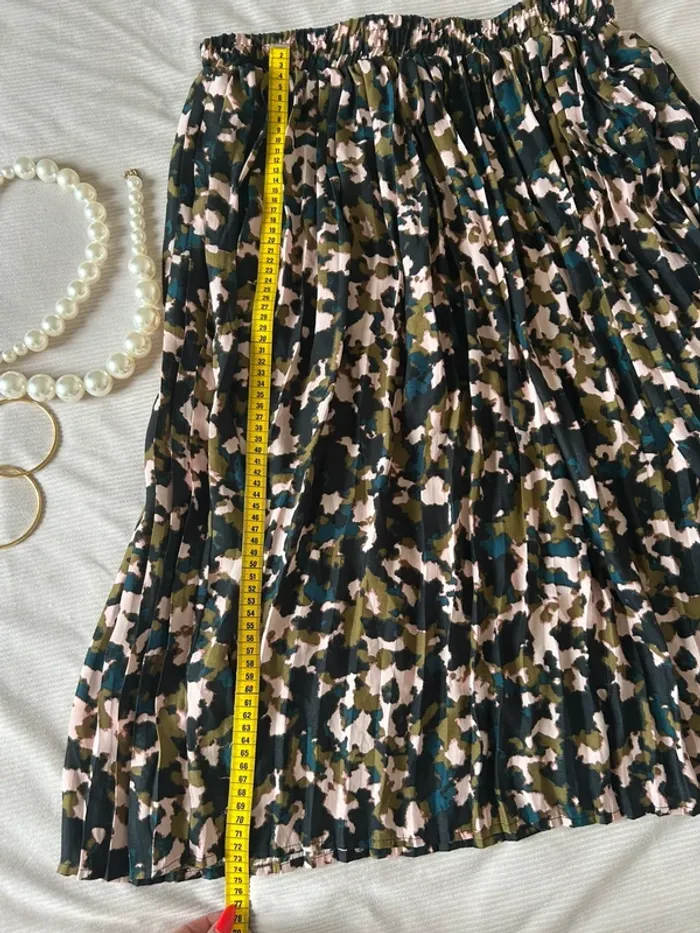 Longue jupe, plissé, multicolore taille L casual ladies - photo numéro 5