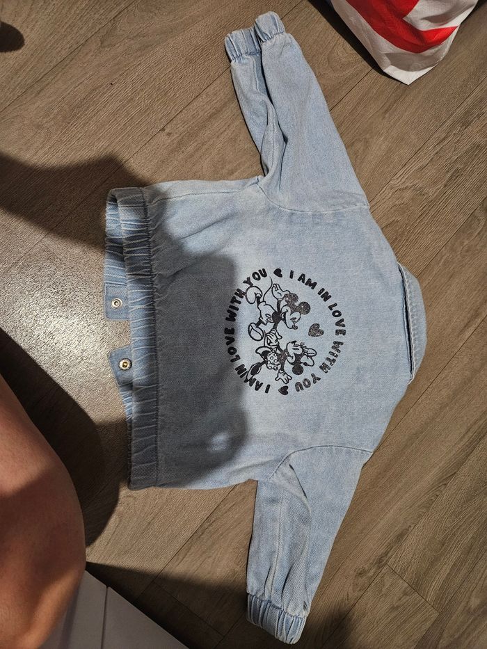 Veste en jean minnie 6 mois - photo numéro 2