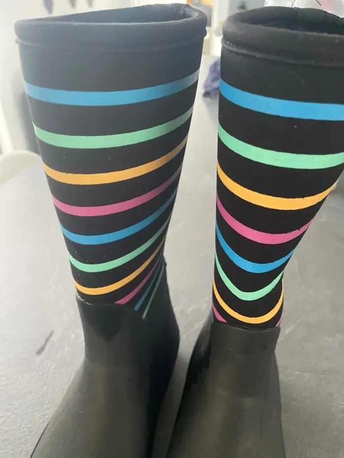 Bottes enfant femme 36 blackfox pluie neige chaussures - photo numéro 3