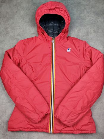K-way reversible gris fonce et rouge fonce taille S