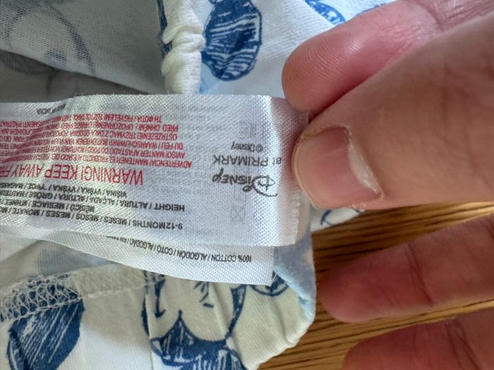 Ensemble polo short Disney Primark 6 9 mois très bon état bébé garçon - photo numéro 4