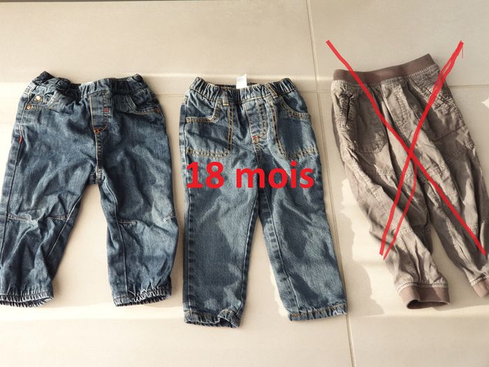 2 pantalons 18 mois hivers disney obaibi