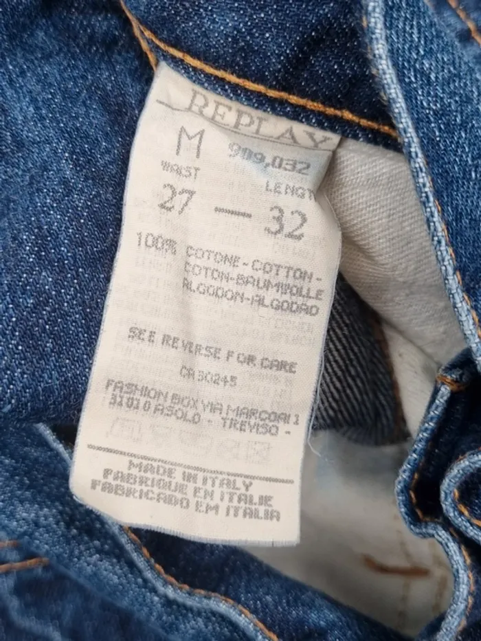 Jean Replay Blue Jeans – Taille 32 FR Homme (mesures en photos) - photo numéro 12