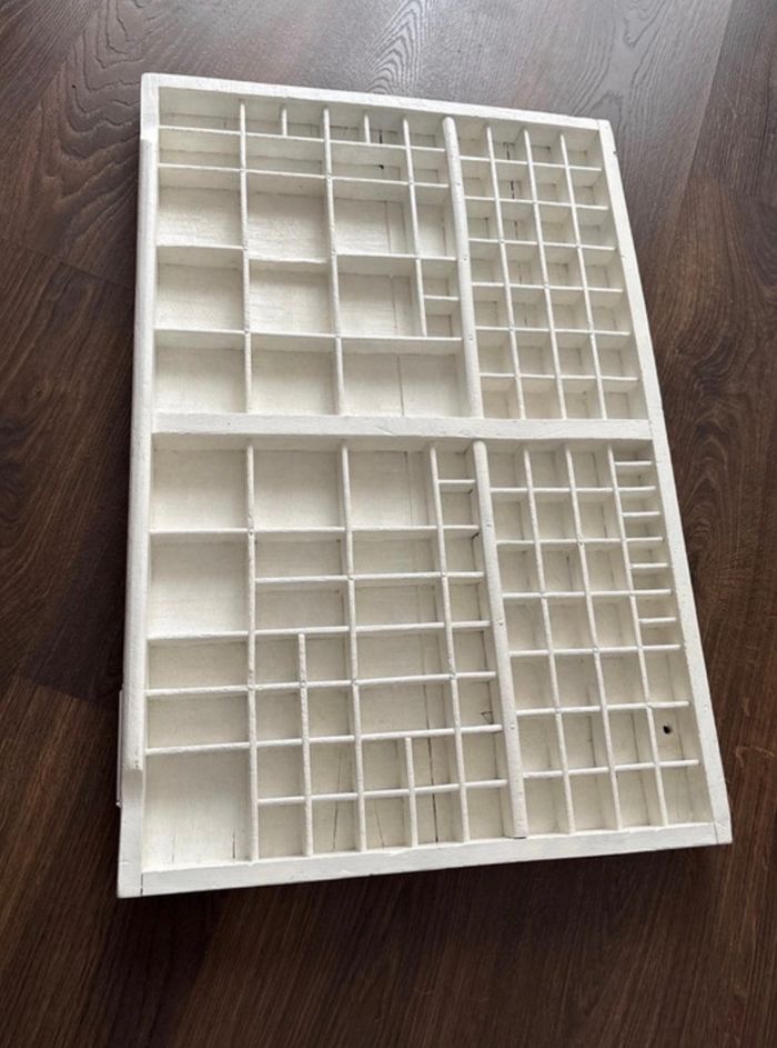 Ancien tiroir casier d’imprimerie - typographie - bon état - photo numéro 5