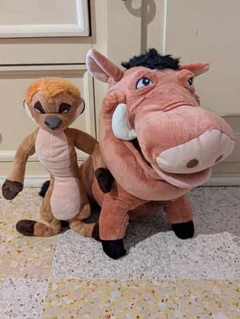 Lot peluche Timon et pumba Disney 