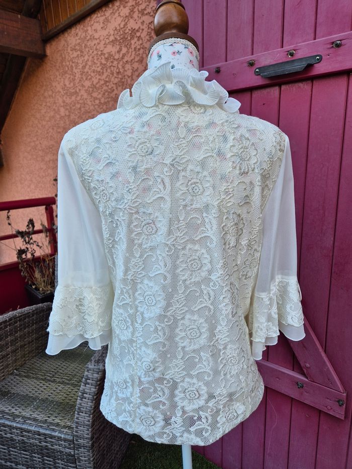 Chemise / Blouse à volants pour femme T. 48 Alexo - photo numéro 2