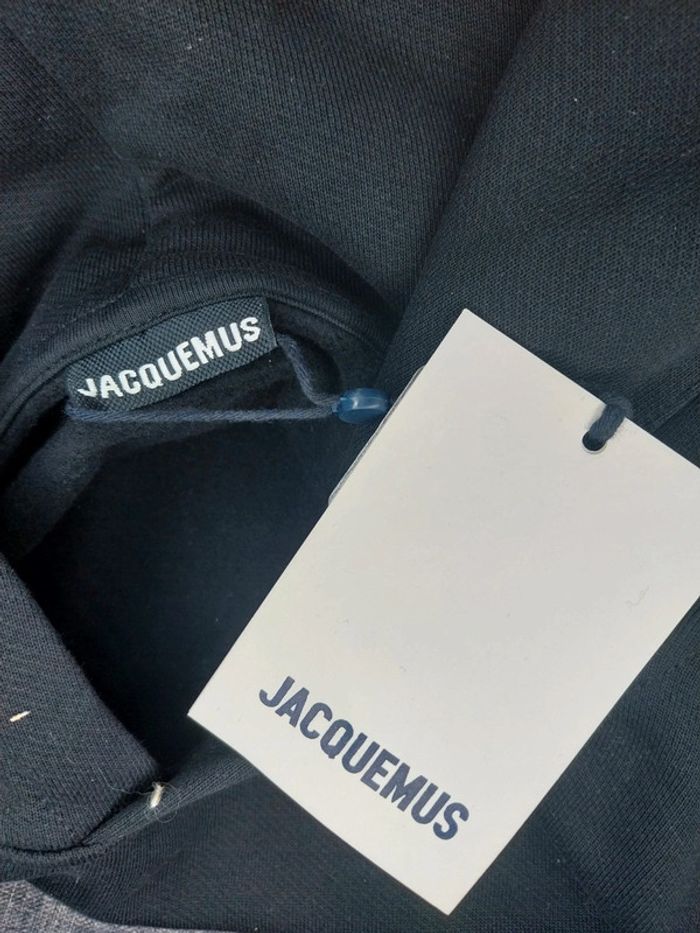 Pull sweat à capuche Jacquemus neuf avec étiquette L noir - photo numéro 3