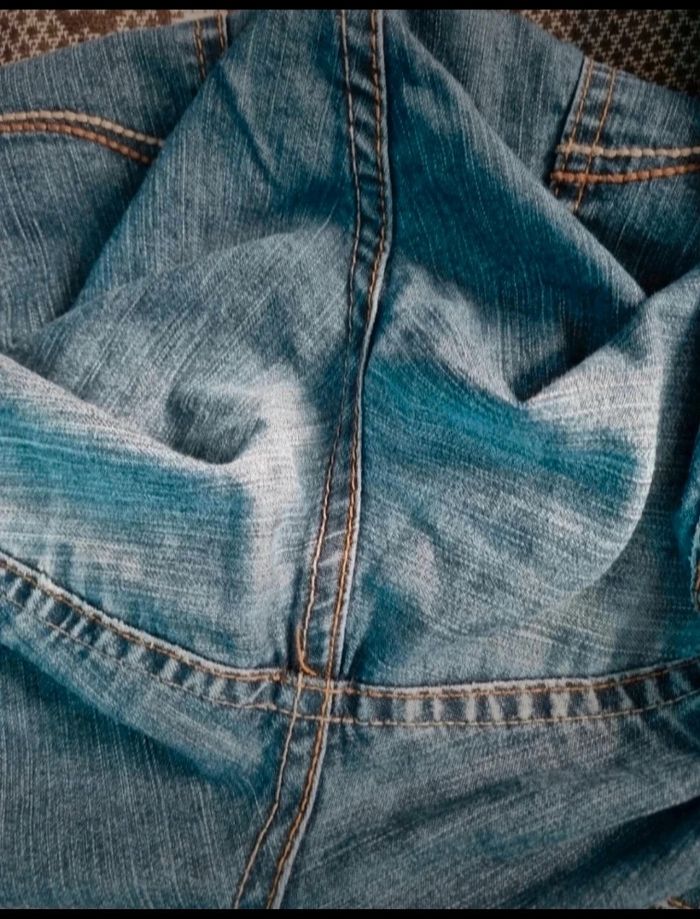 Pantacourt en jean taille 50 - photo numéro 5