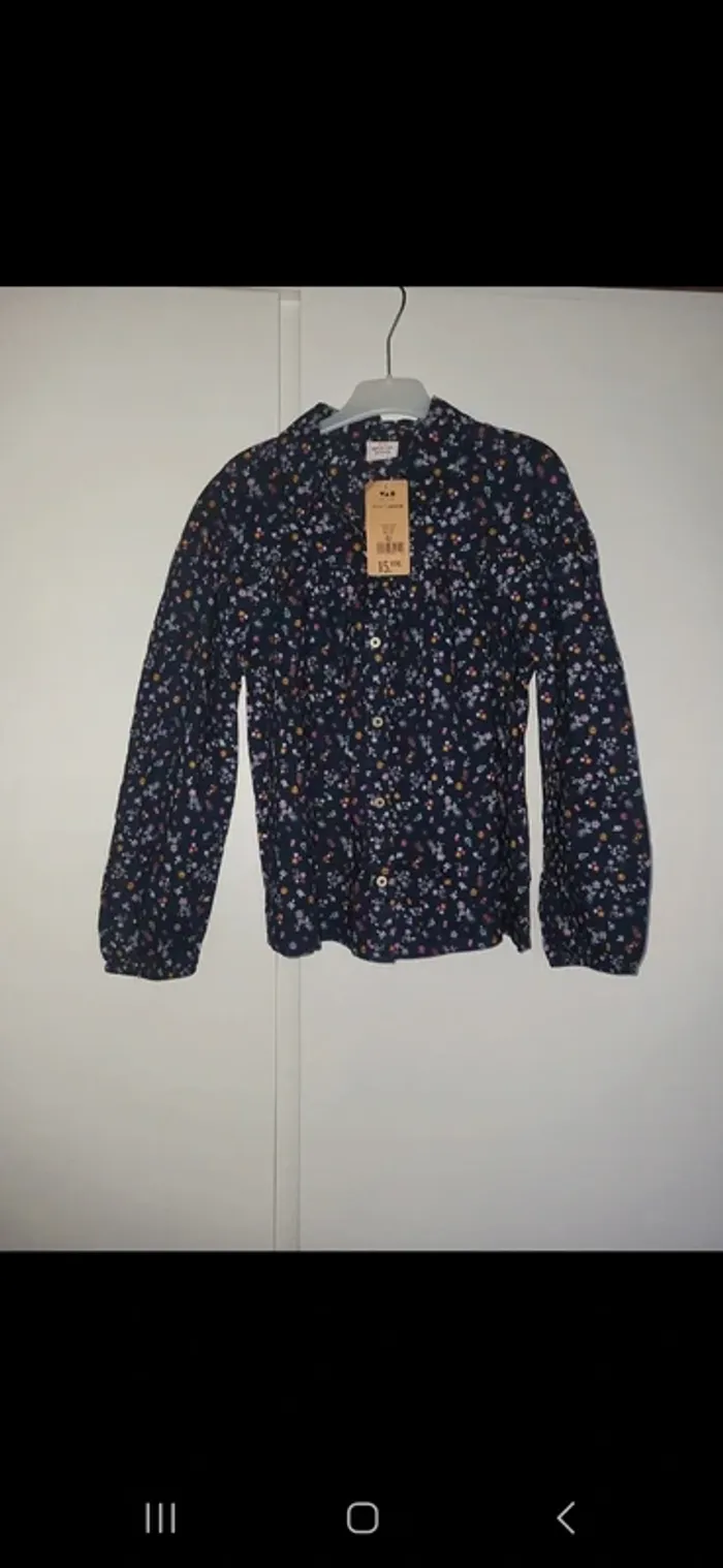 Blouse mauve à fleur tao - photo numéro 2