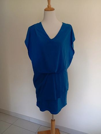Vero Moda - robe bleue taille M | bleu électrique - printemps été