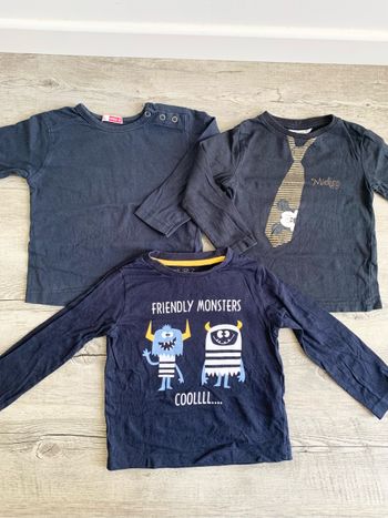 Lot de 3 t-shirt manches longues 2 ans
