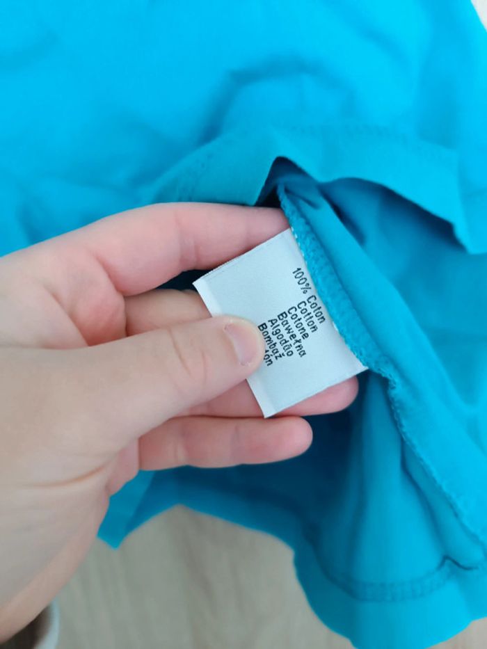 T-shirt bleu taille 36 femme - photo numéro 4