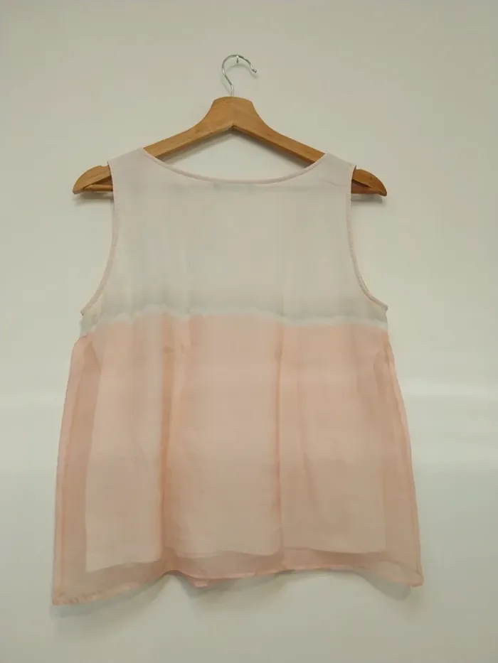 Débardeur rose et blanc Cop Copine 38 - photo numéro 2