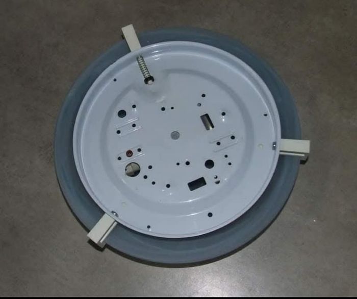 Plafonnier rond en verre bleu - photo numéro 2