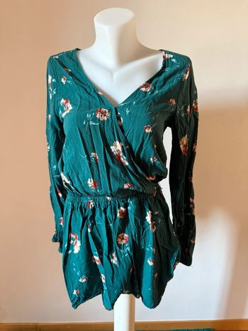 Combi short fluide verte en neuve taille M