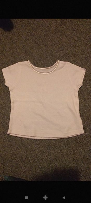 Tee-shirt encolure mauve