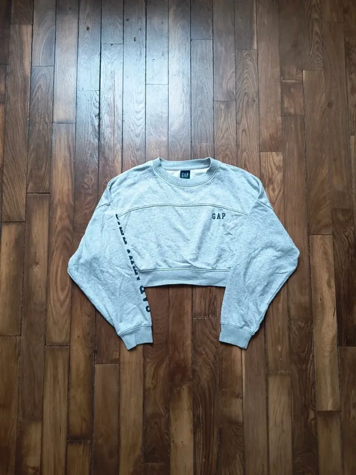 Sweat Crop Top GAP taille S - photo numéro 2