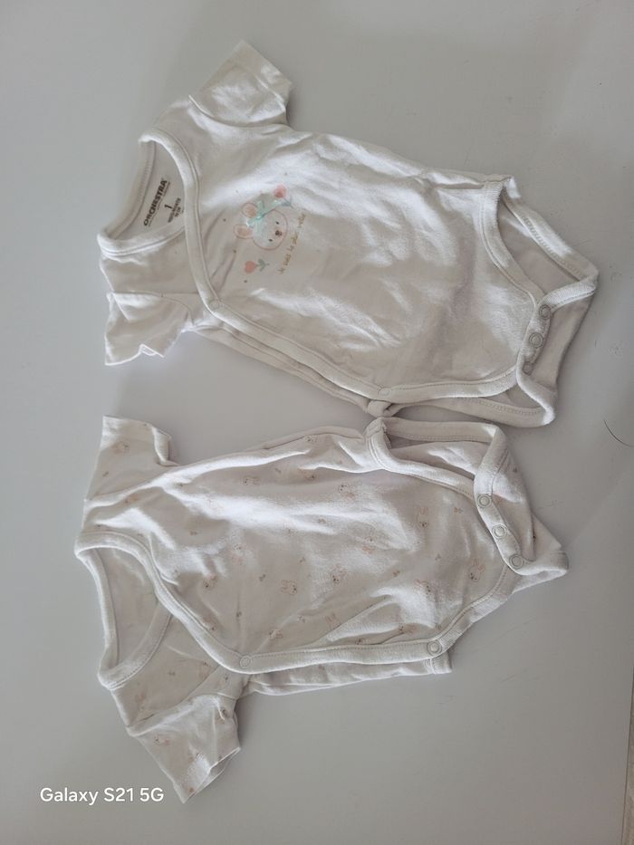Lot de 5 bodies manches courtes Orchestra – Taille 1 mois - photo numéro 5