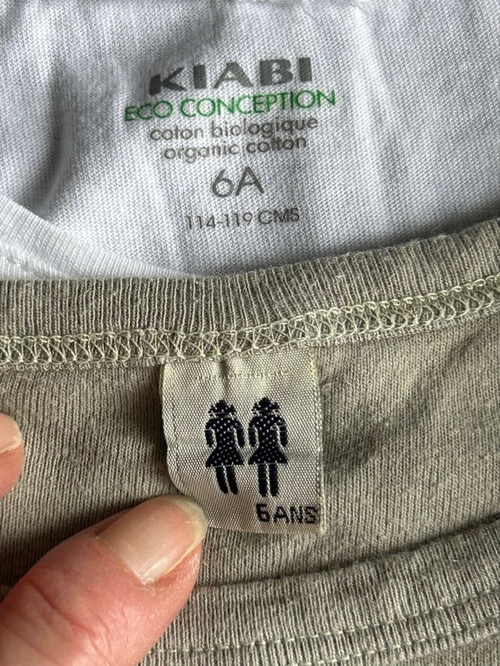 Lot 2 t-shirts manches longues fille - photo numéro 2