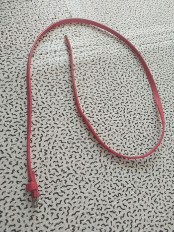 Ceinture fine corail femme