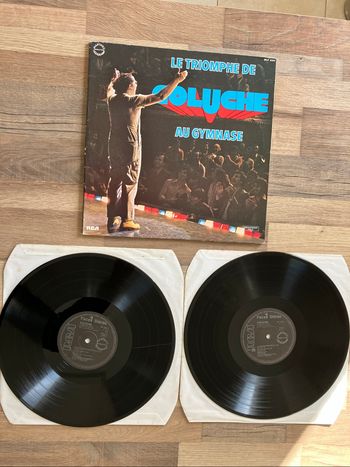 Double album 33 tours-Le triomphe de Coluche au gymnase