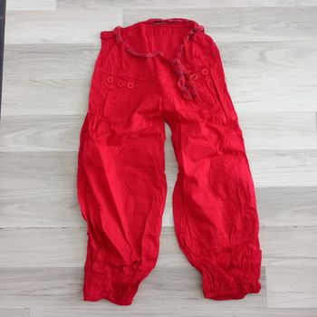 Pantalon femme rouge taille M