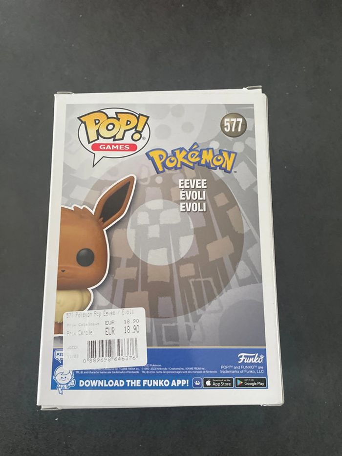Funko pop figurine Pokémon 577 eevee evoli - photo numéro 3