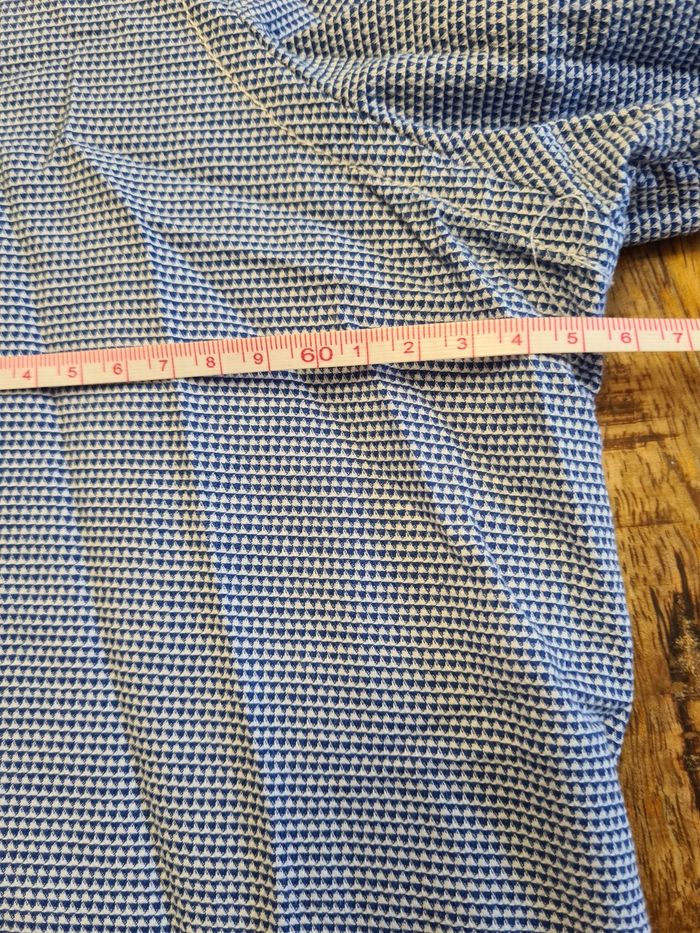 Chemise neuve bleu marine avec motif 47 48 xxxl - photo numéro 8