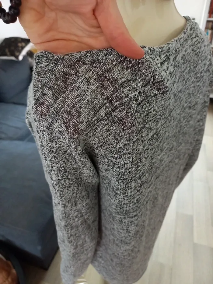 Pull femme noir et gris XL - photo numéro 8