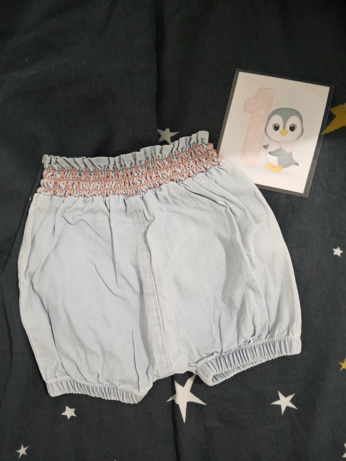 Short bleu _ 1 mois
