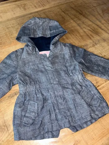 Parka fin bébé fille