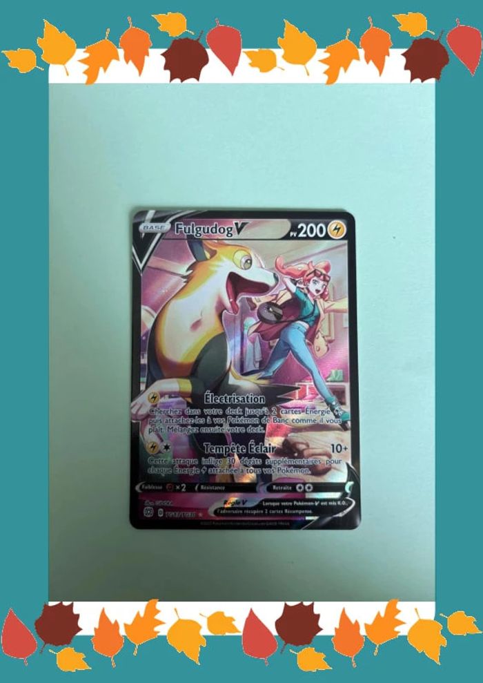 Carte Pokémon fulgudog V tg13/tg30 star étincelante