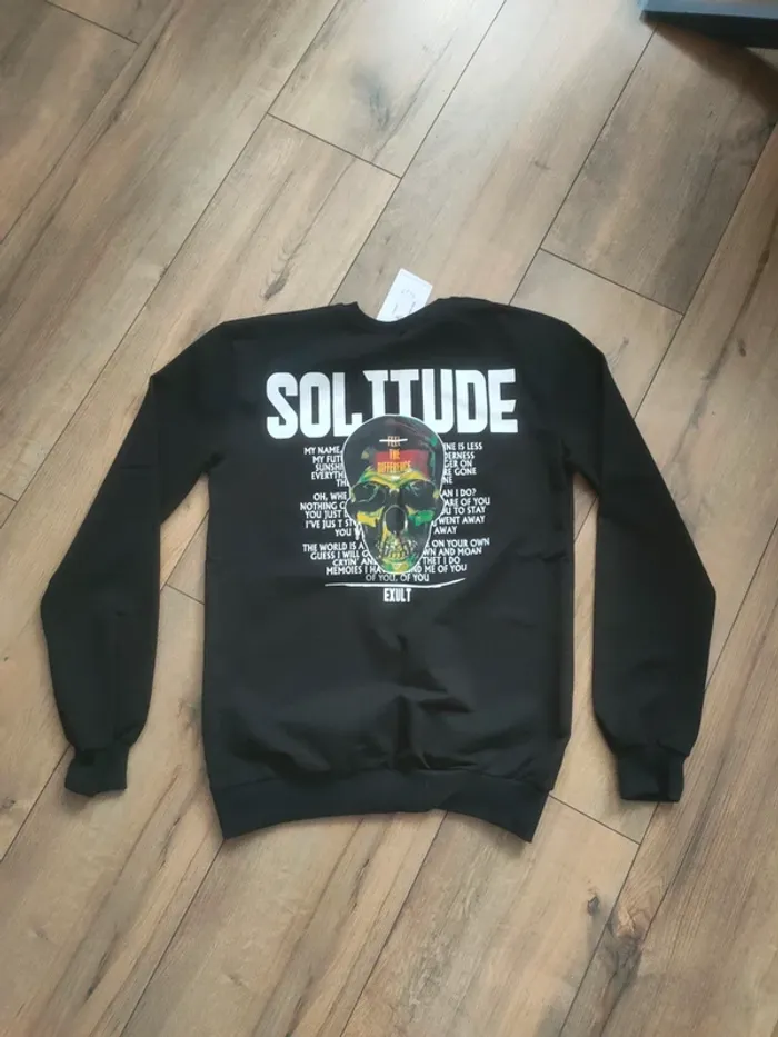 Pull fin homme S tête de mort Adriano neuf