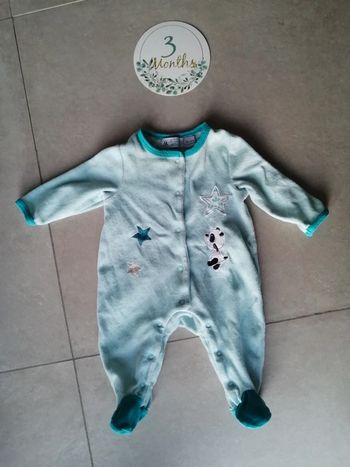Pyjama 3 mois premaman étoiles bleu
