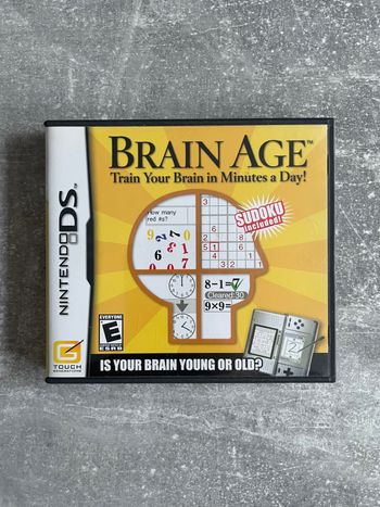 Jeu pour Nintendo DS, Brain age, train your brain in minutes a day en Anglais.
