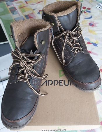 Chaussures montantes hiver fourrées marron enfant - P.34