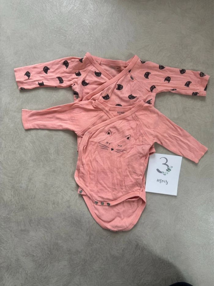 Lot de 2 bodies manches longues