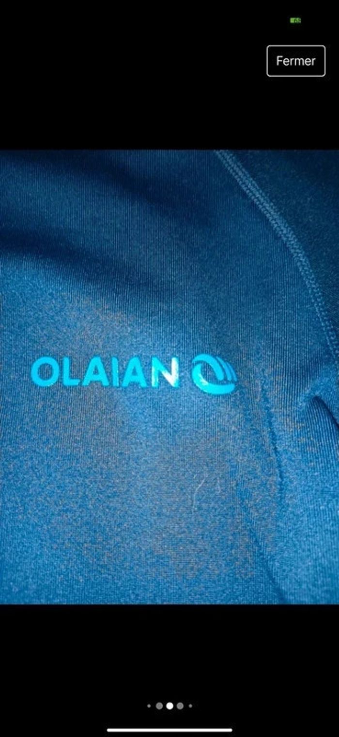 T-shirt d'eau/de mer/de plage Olaian homme taille S polaire à l'intérieur en excellent état. - photo numéro 5